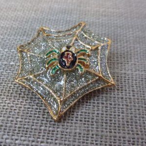 Halloween Novelty Spider Web Pin